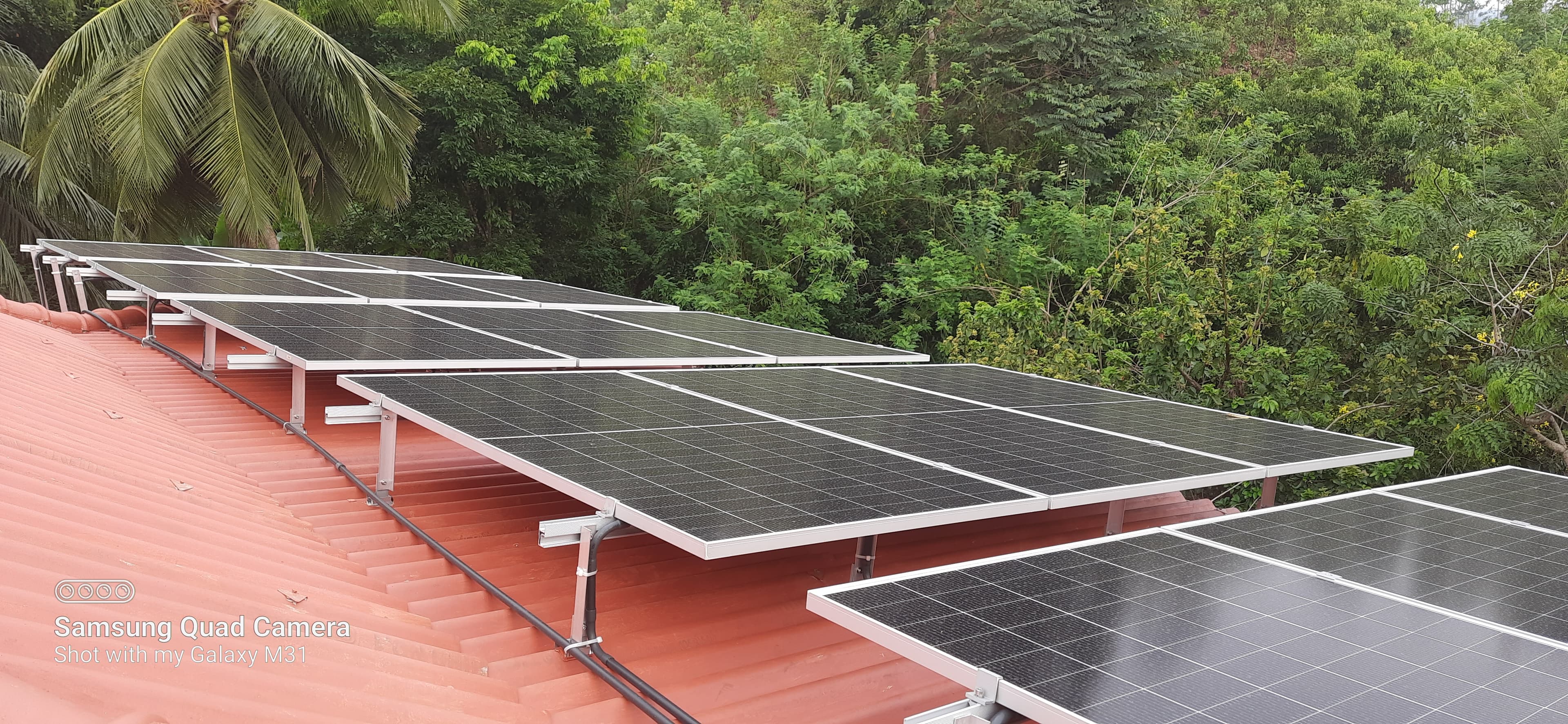 Solar Plant Installation in Nakiyadeniya